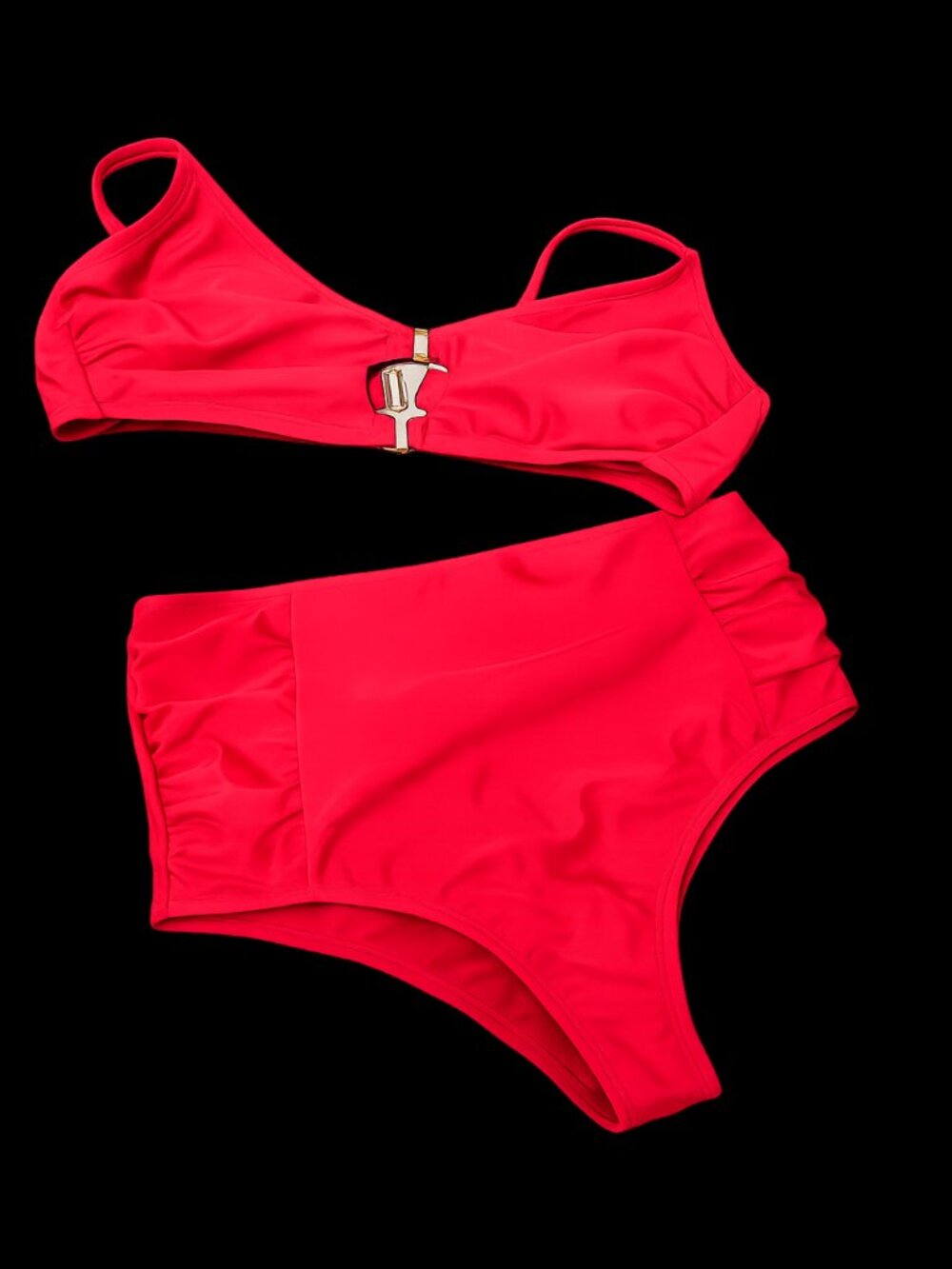 NWT Super Cute Red semi-thong "cheeky" Swimsuit Sz L